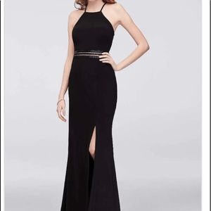 Prom Dress Black Sequence